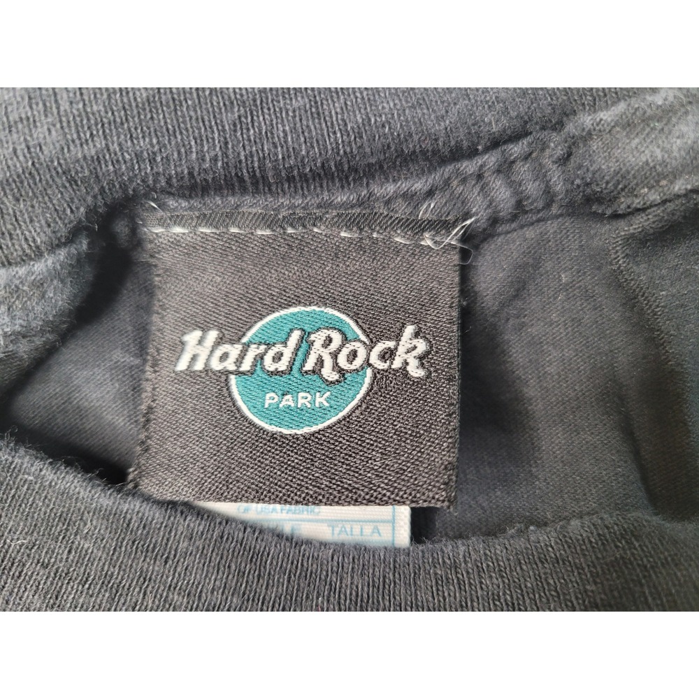 Hard Rock Park T Shirt‎ Mens XL Black 2008 Myrtle Beach Guitar Graphic Tee - Picture 5 of 10
